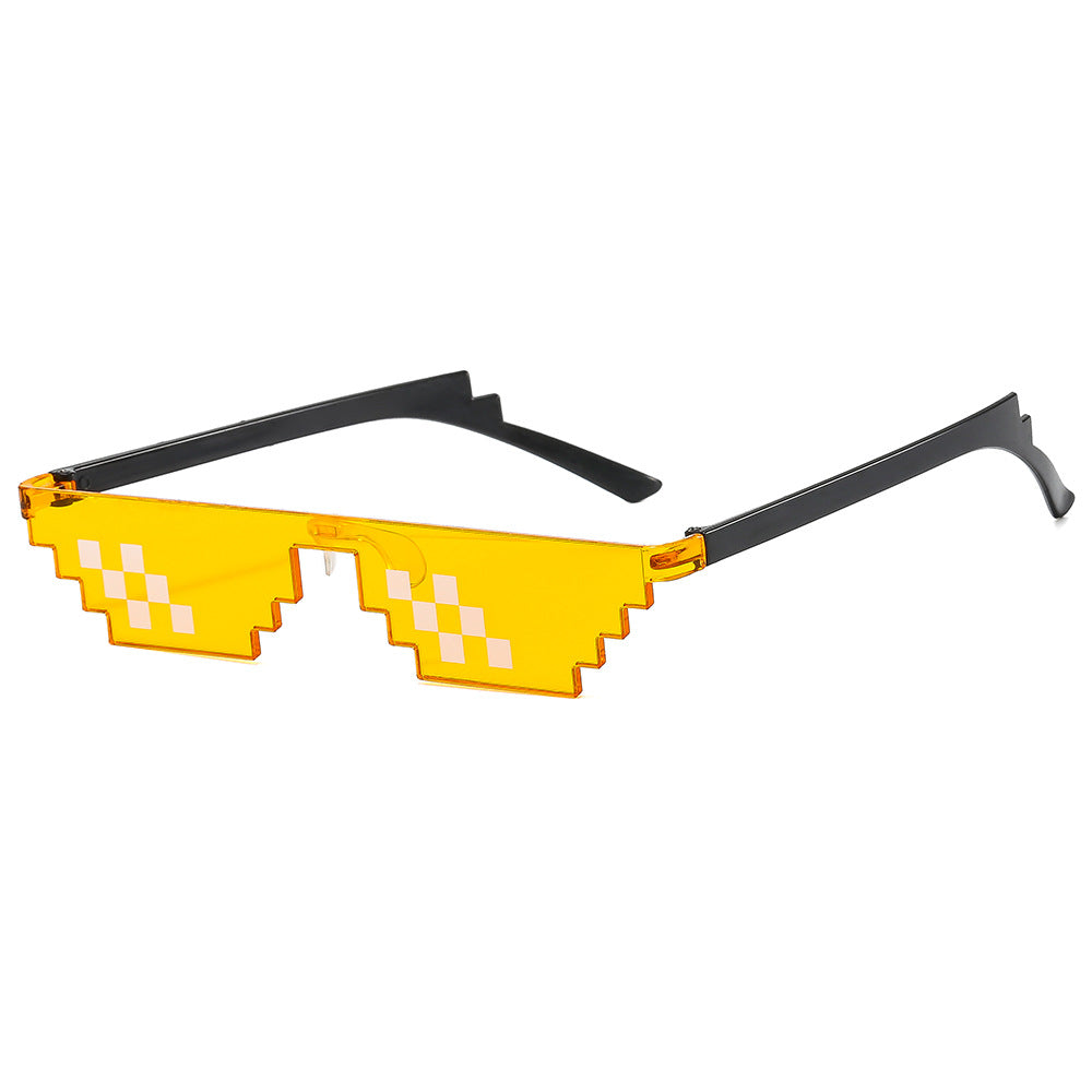 Wholesale Mosaic glasses two-dimensional cool funny sunglasses